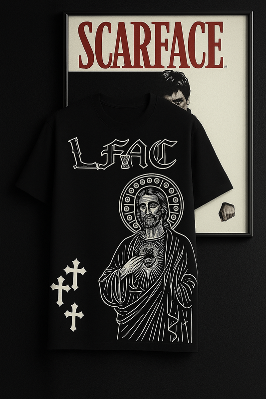 Camisa retro estampado San Judas